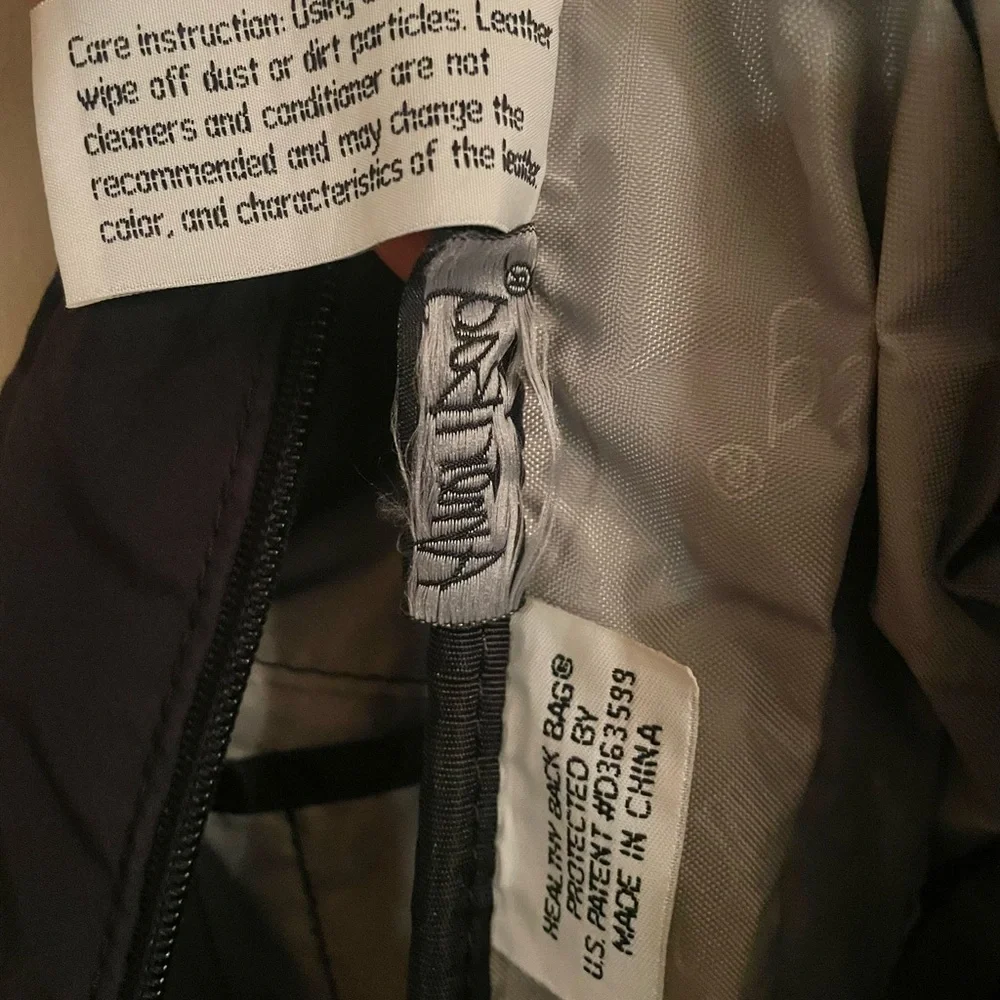 LL Bean Healthy Ameribag Sling Back Bag Black Adjustable Strap Medium